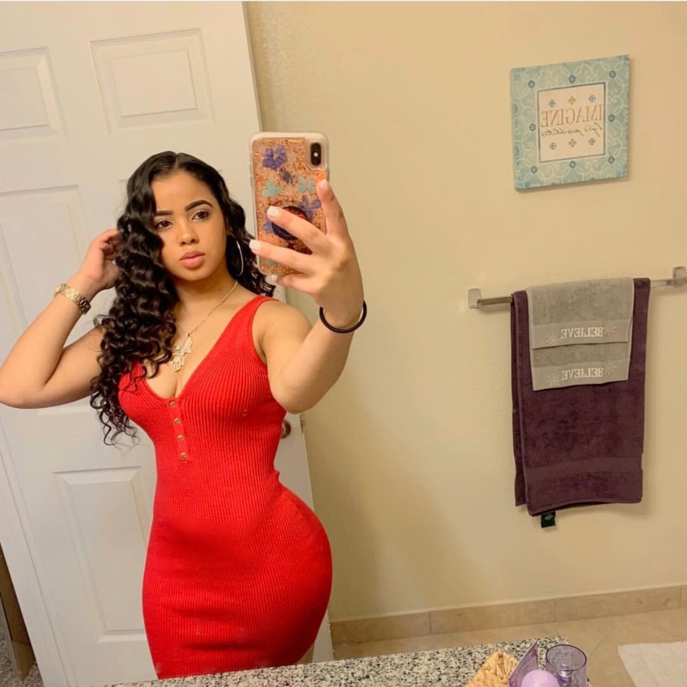 Hot Miami Styles Red Mini Dress